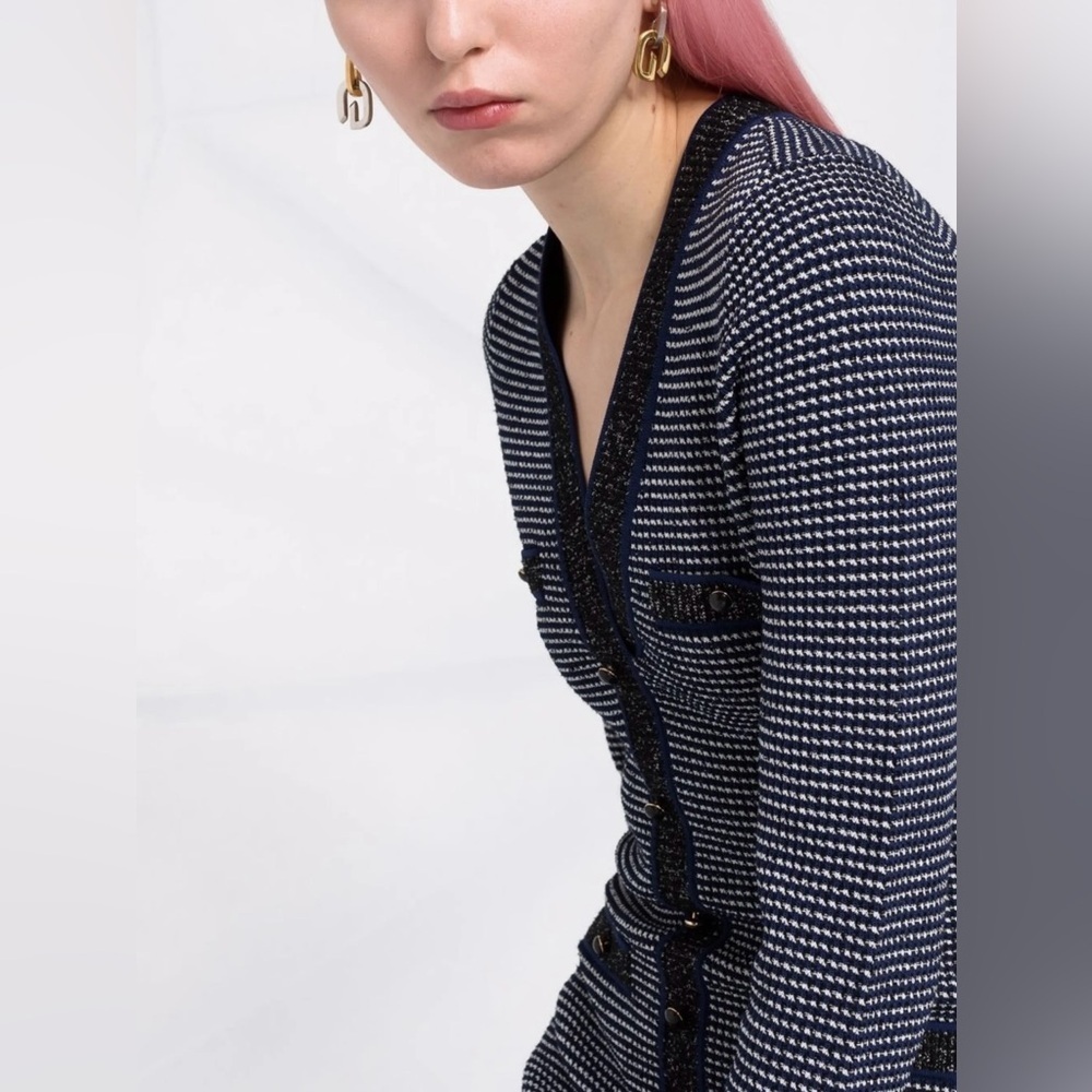 Sandro Sachou Knitted Dress with Bow - Picture 3 of 16